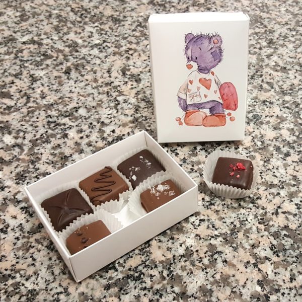 Pralinask med 6 praliner
