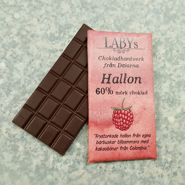 Hallon, 60% mörk choklad