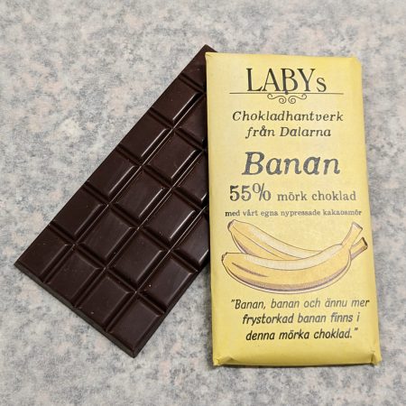 Banan, 55% mörk choklad