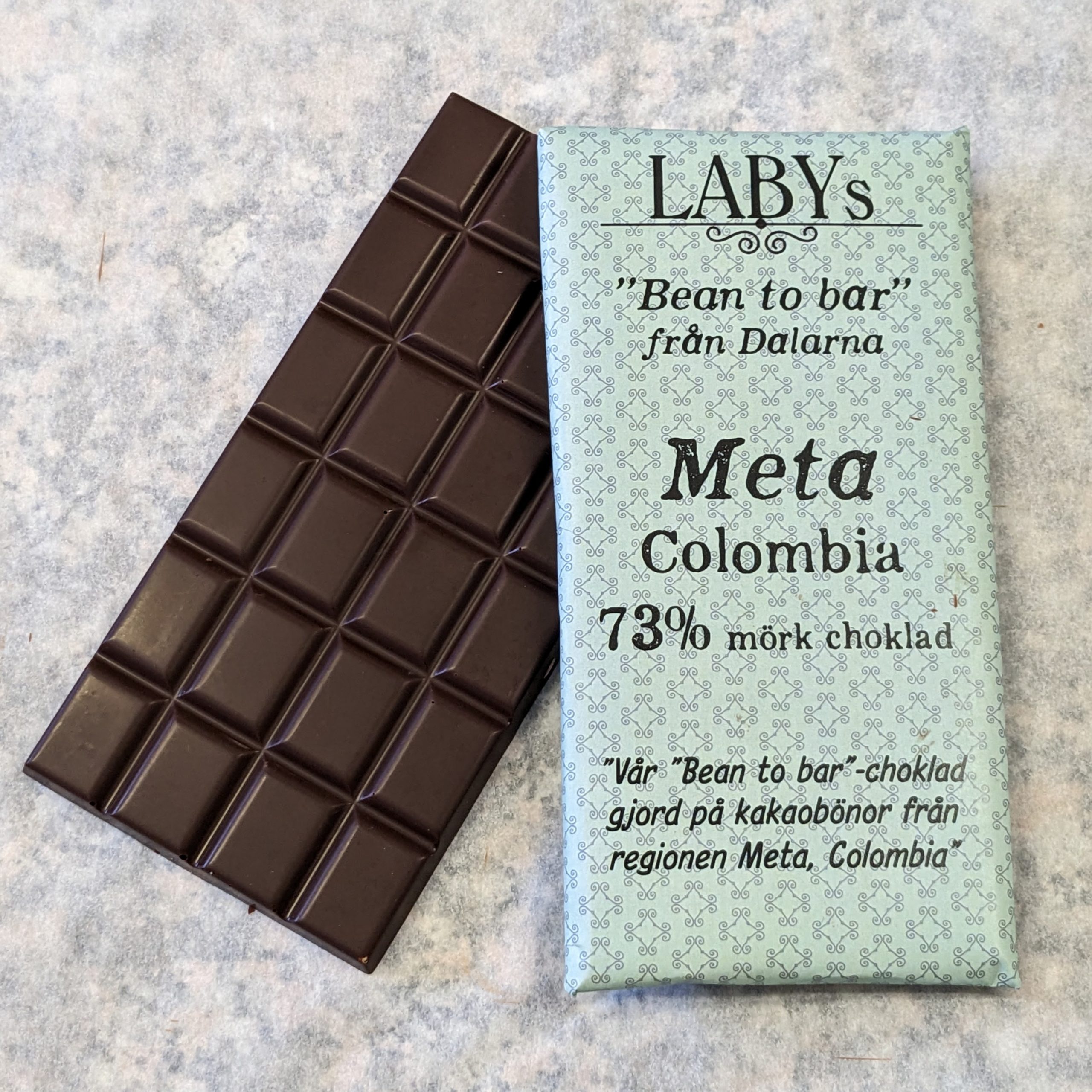 Meta – Colombia, 73% mörk choklad Meta – Colombia, 73% mörk choklad