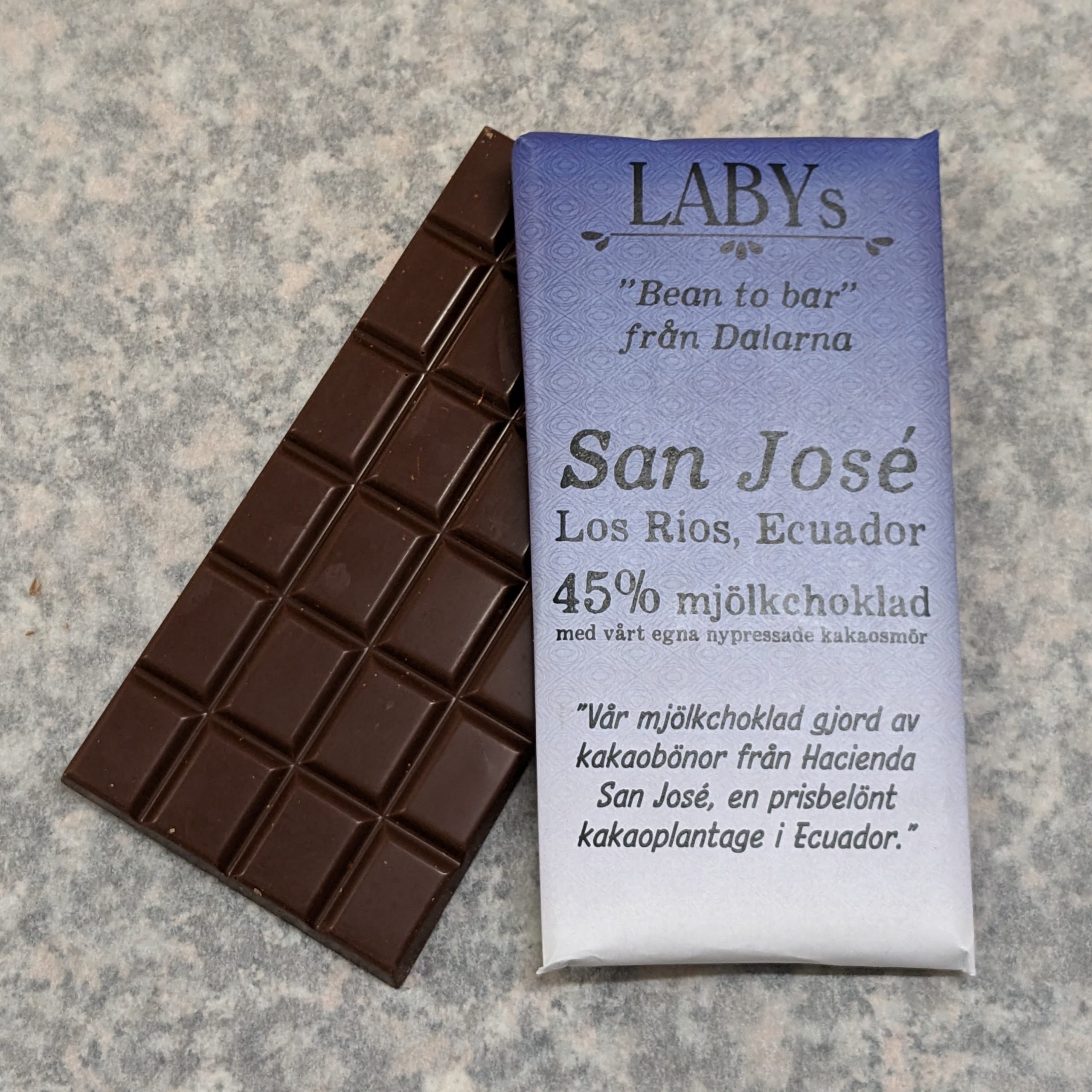 San José – Ecuador 45% mjölkchoklad