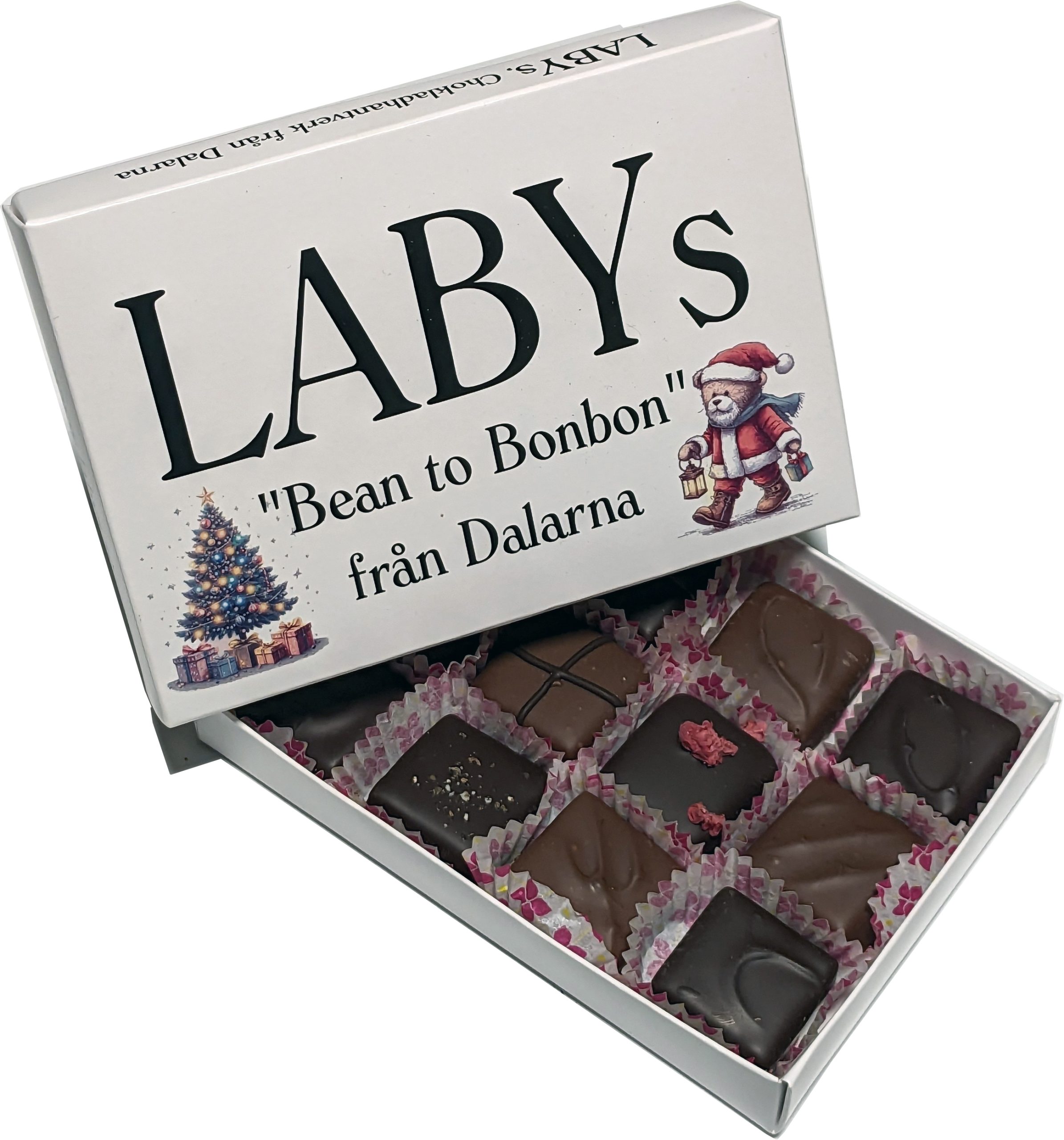 Pralinask, 6 praliner LABYs