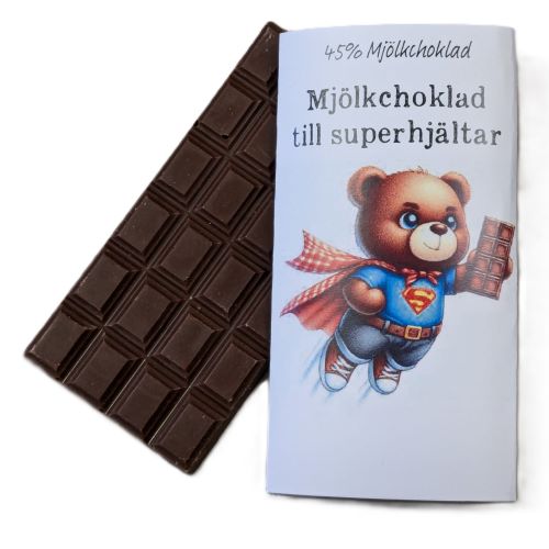 Till superhjältar  45% mjölkchoklad