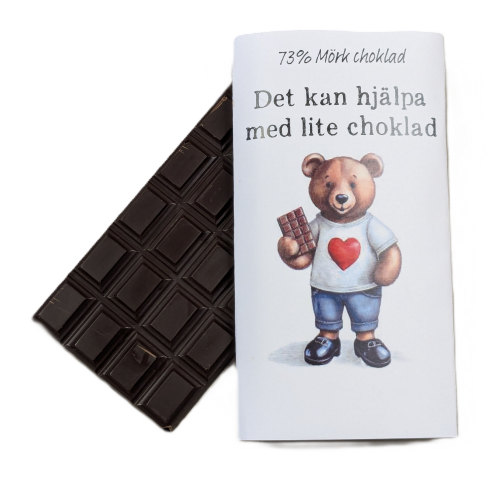 Det kan hjälpa med lite choklad - 73% mörk choklad