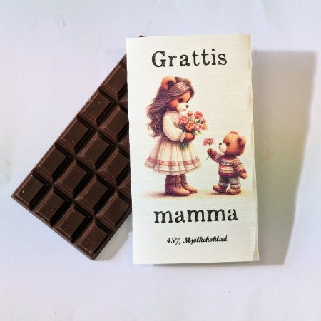 Grattis Mamma,  45% mjölkchoklad