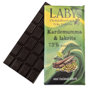 Kardemumma & lakrits, 73% mörk choklad