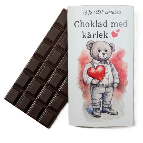 Choklad med kärlek- 73% mörk choklad