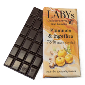 Plommon & ingefära, 73% mörk choklad